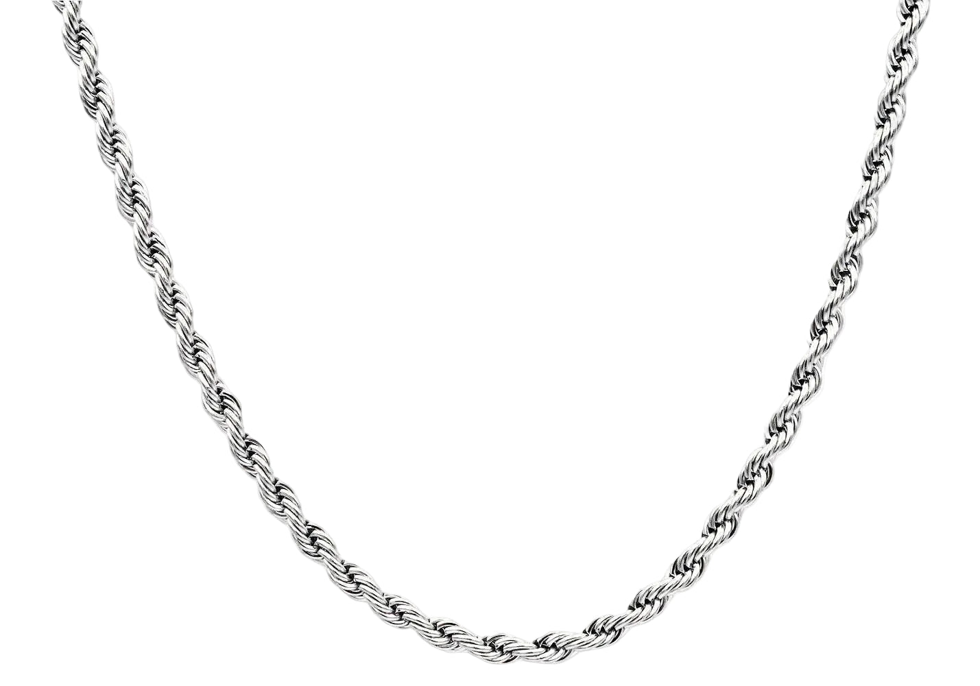 24 Inch 5mm Stainless Steel Chain Necklace | Amoura Luxe