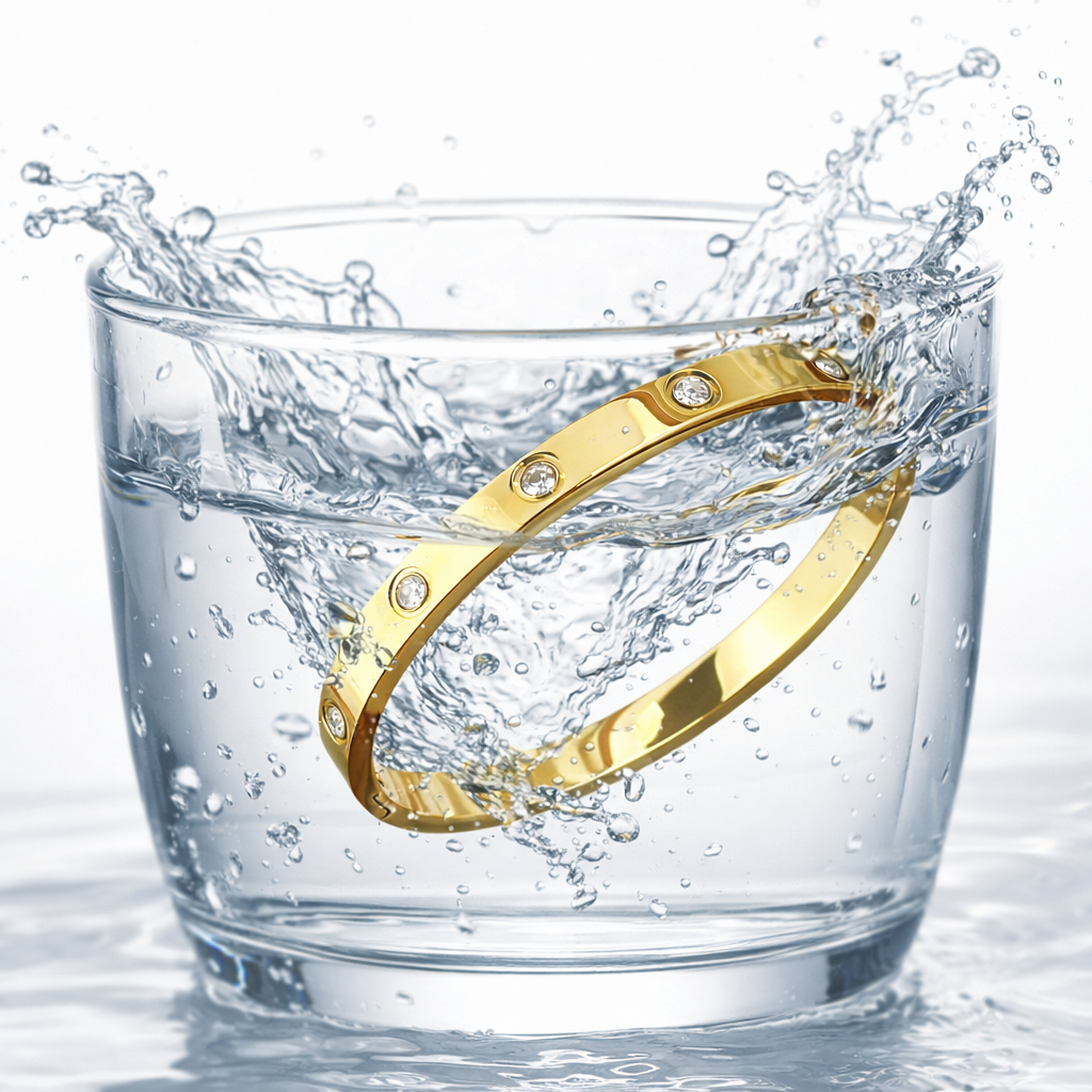 Éternel Radiant Bangle – 316L Stainless Steel Waterproof Bracelet