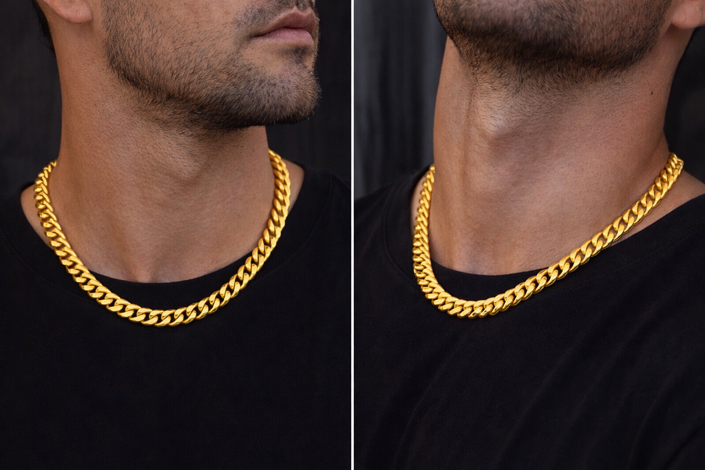Imperial Cuban Chain Necklace – 8mm Gold Stainless Steel