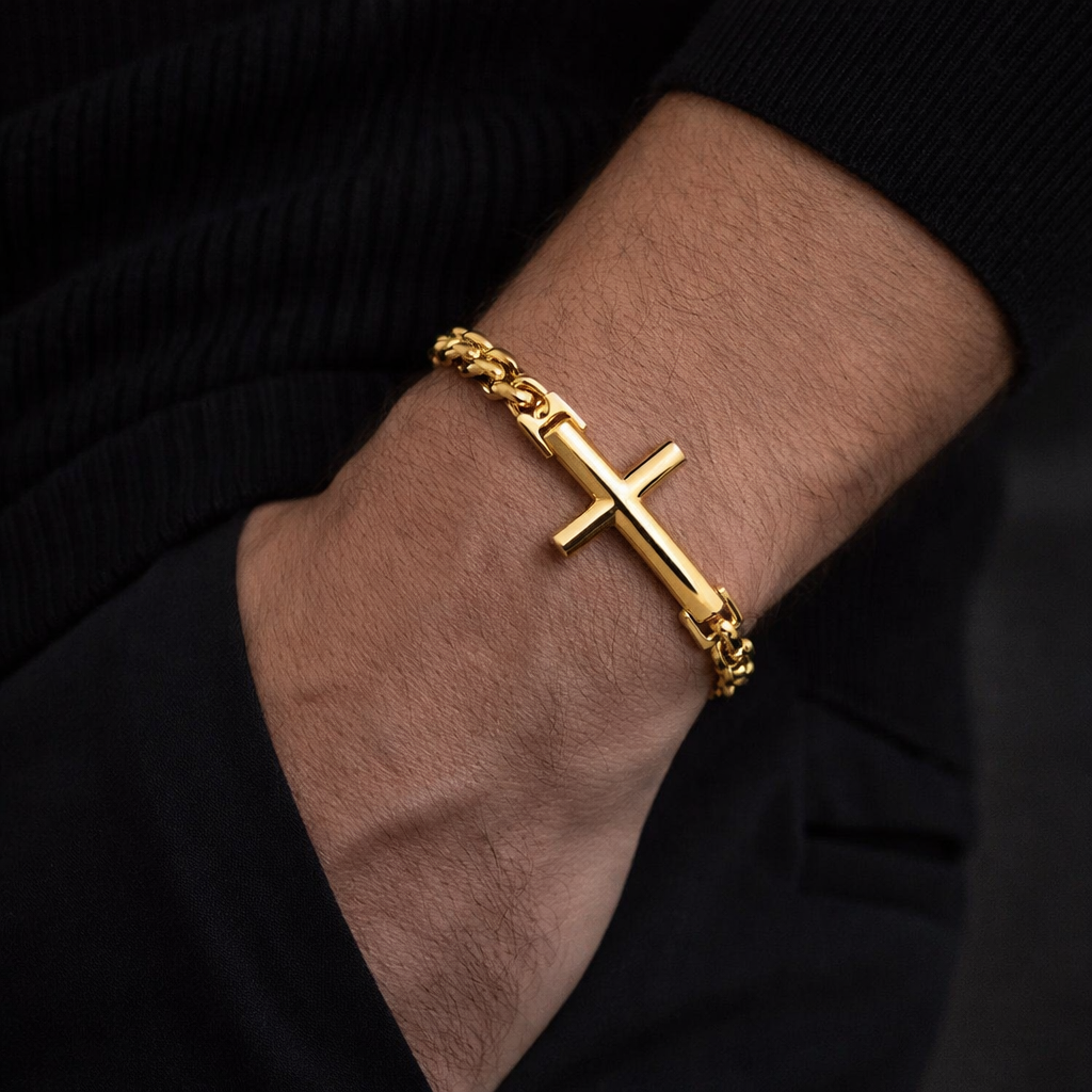 Dominus Cross Chain Bracelet