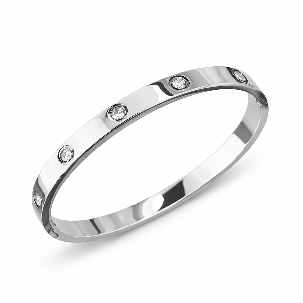 Éternel Radiant Bangle – 316L Stainless Steel Waterproof Bracelet