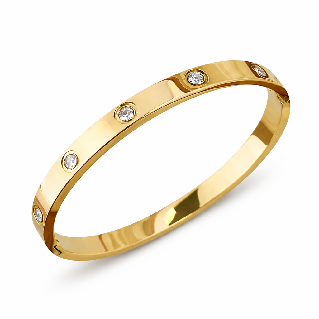 Éternel Radiant Bangle – 316L Stainless Steel Waterproof Bracelet