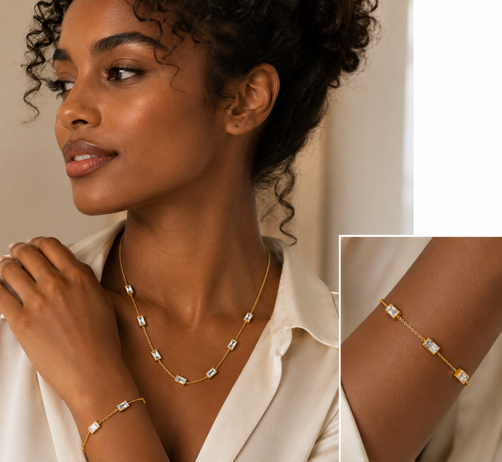 Amoura Luxe Celeste Clover Set