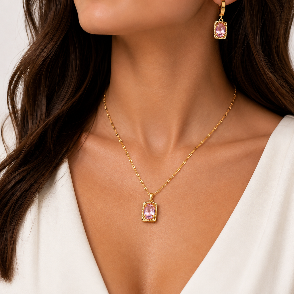 Radiant Rectangle Jewelry Set