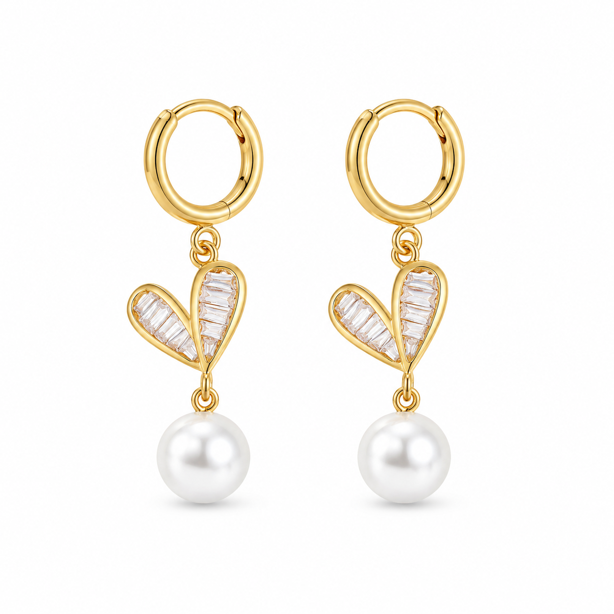 Lumière Amour Pearl Set – 18K Gold Plated