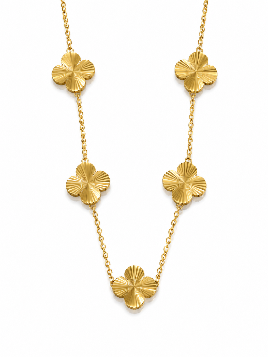 Luxury Clover Jewelry Set | Stainless Steel | Necklace, Bracelet & Earrings | Gift Ready