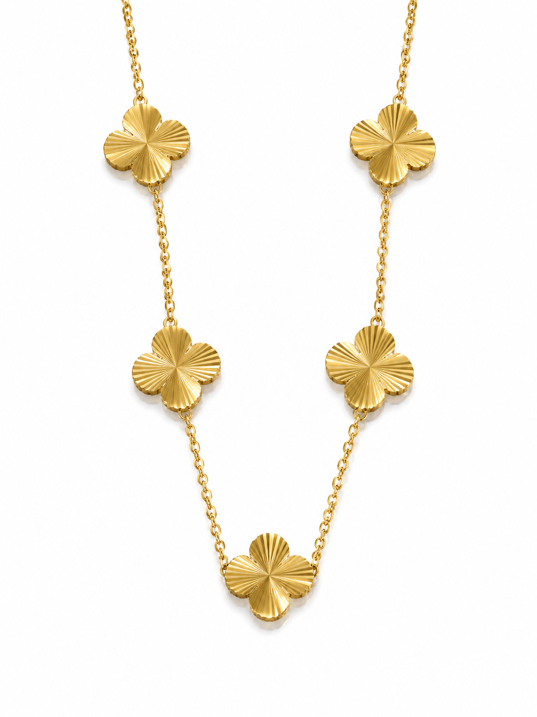 Luxury Clover Jewelry Set | Stainless Steel | Necklace, Bracelet & Earrings | Gift Ready