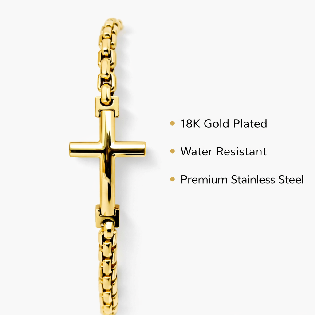 Dominus Cross Chain Bracelet