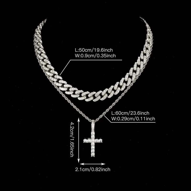 Lumière Royale Cross Layered Chain Set