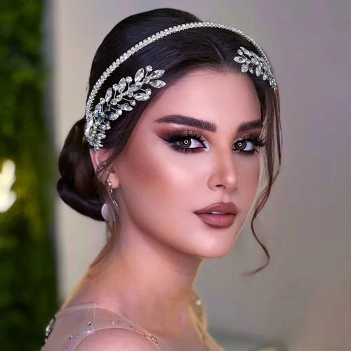 Celestine Crystal Vine Headband – Bridal Rhinestone Crown