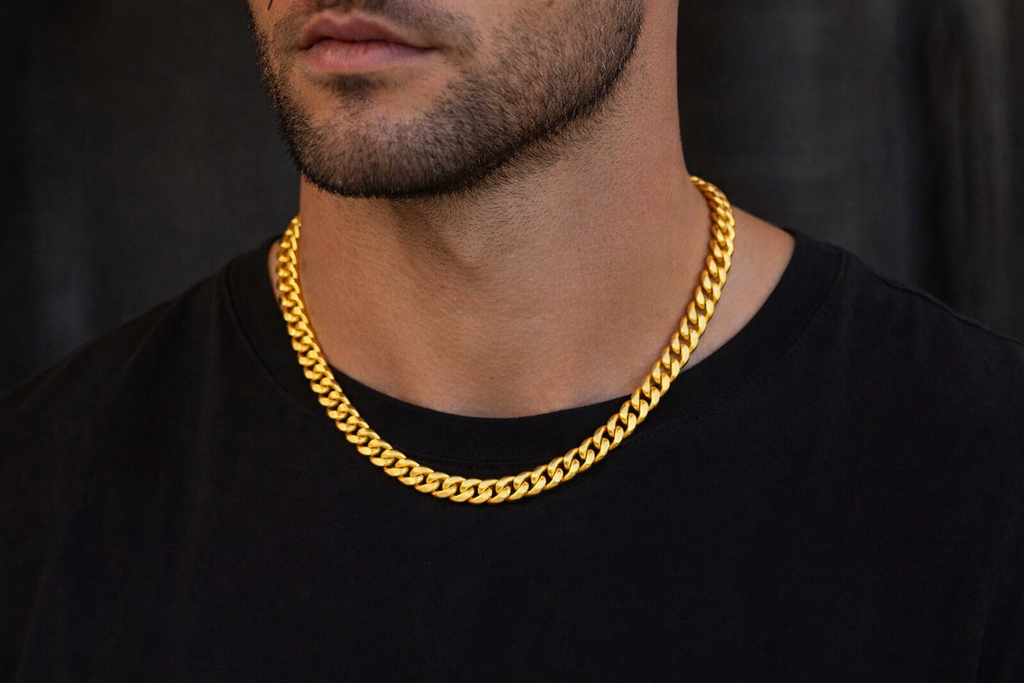 Imperial Cuban Chain Necklace – 8mm Gold Stainless Steel